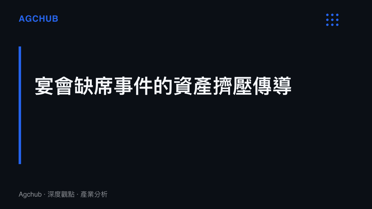 說明宴會無人上桌事件如何從主辦者、飯店端一路擠壓至上遊供應商的利潤結構