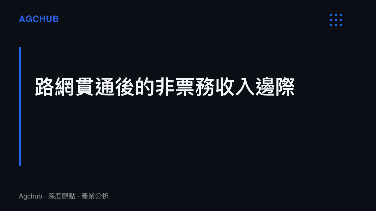 段落標題卡片說明地鐵全線貫通後非票務收入對支撐設備折舊的重要性