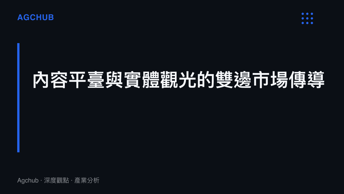 說明影音平臺演算法如何將低成本測評內容轉化為實體觀光資產的無形效益