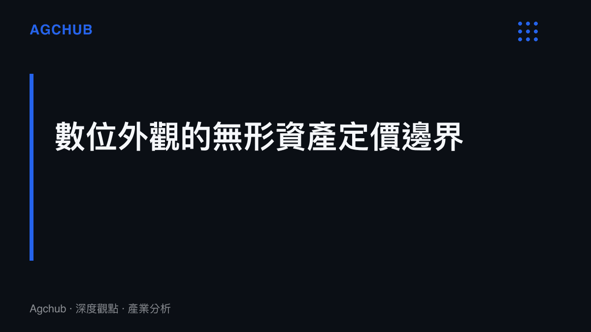 段落標題卡片，說明數位外觀的無形資產定價邊界受制於內容勞動邊際成本與原創設計缺乏 IP 授權支撐的雙重擠壓