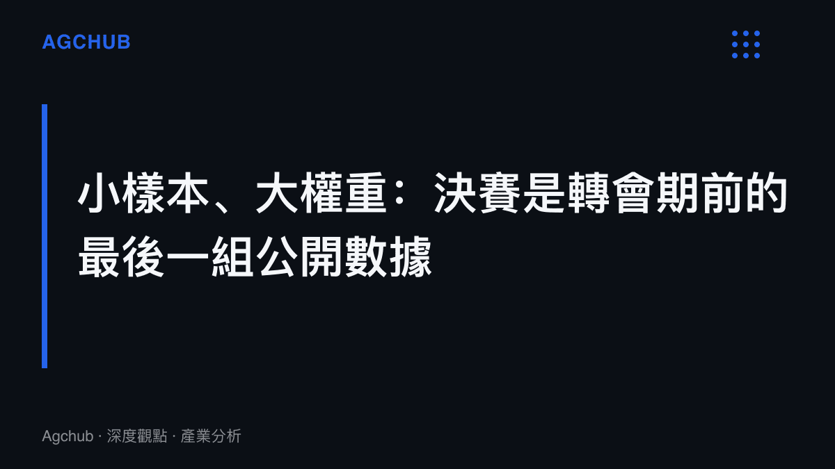 圖卡呈現LPL總決賽四局樣本在選手身價評估中權重最高的定價邏輯，決賽成績是轉會期議價前的最後依據