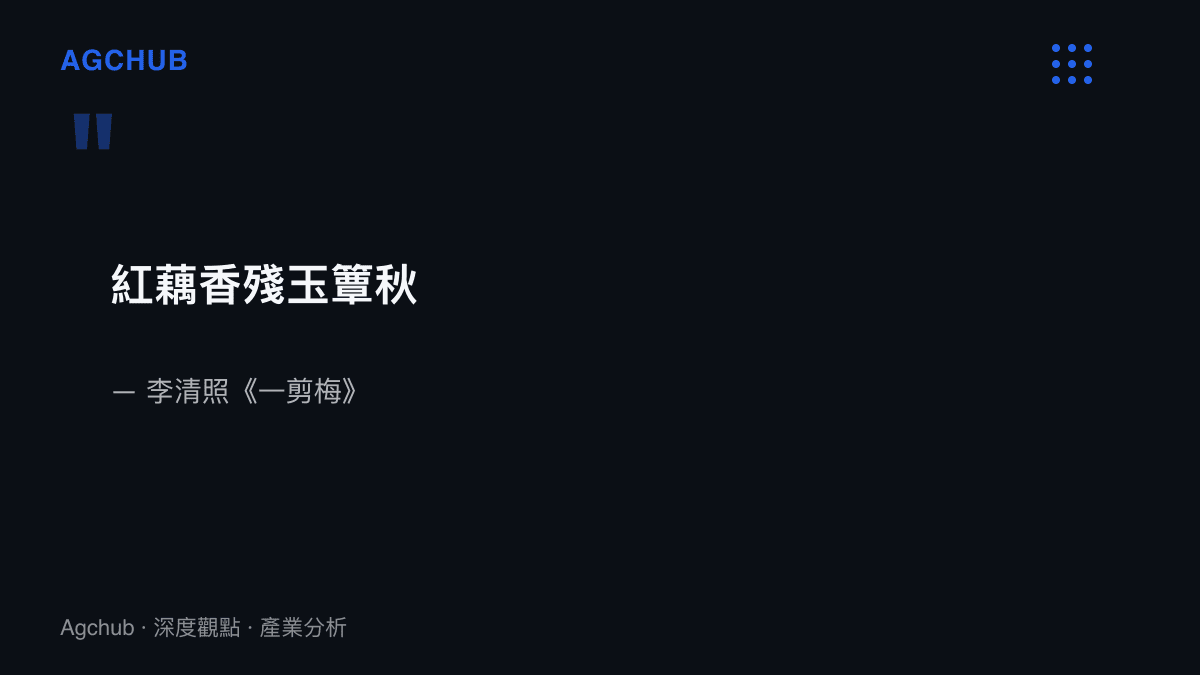 引言圖卡呈現李清照一剪梅詞句紅藕香殘玉簟秋，說明該短劇劇名取自進入公共版權的宋詞，命名成本為零